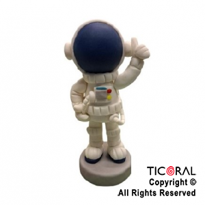 ADORNO ASTRONAUTA CON CASCO PORCELANA FRIA x 1